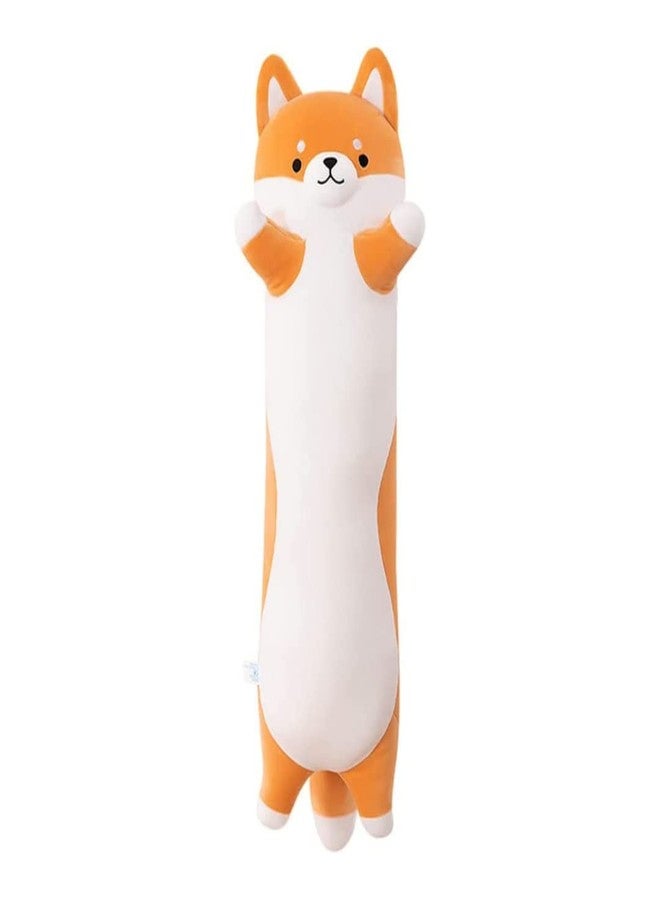 TechMax Solution Shiba Inu Stuffed Animals Plush Pillow Toys, Shiba Inu Dog Plush Pillow Corgi Stuffed Animal Long Dog Plush Body Pillow for Girls and Boys Suitable for Bed Sofa Chair - Image 1